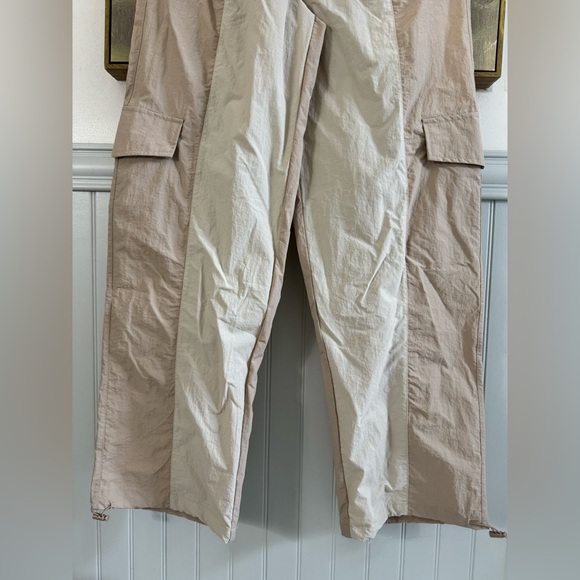 WILO The Label Anthropologie Parachute Wide Leg Cargo Pants Clay NWT Sz S - Picture 3 of 6